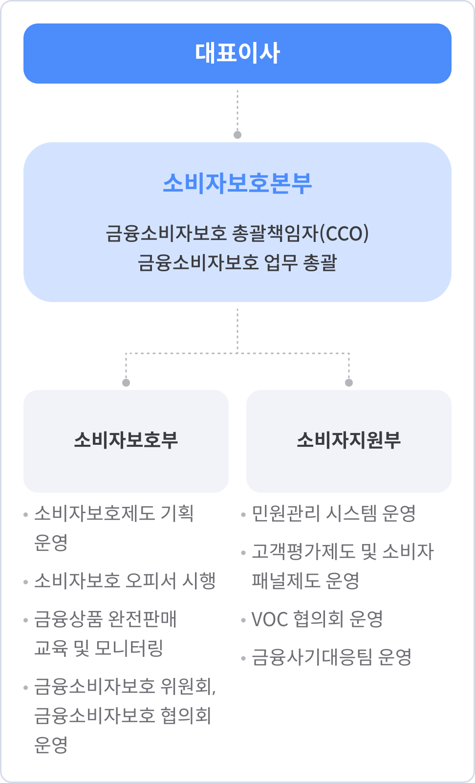 금융소비자보호 조직도